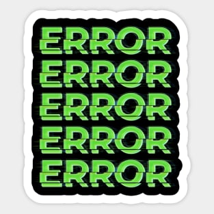 Error Glitch Sticker